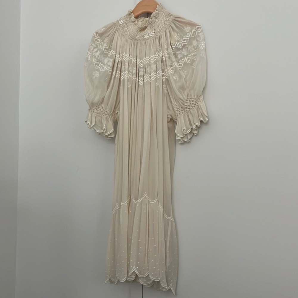 Ulla Johnson 100% Silk Sheer Dress
Handmade in India
